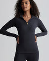 Varley Always Warm Half-Zip Base Layer - Black Marl
