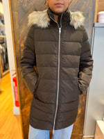Tommy Hilfiger brown puffer coat