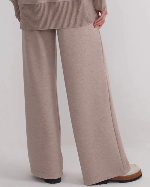 Varley The Extra Wide Leg Pant 29.5’ - Taupe Marl