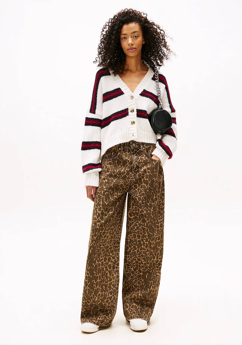 Tommy Jeans Charlie Mid Rise Loose Jean - Leopard