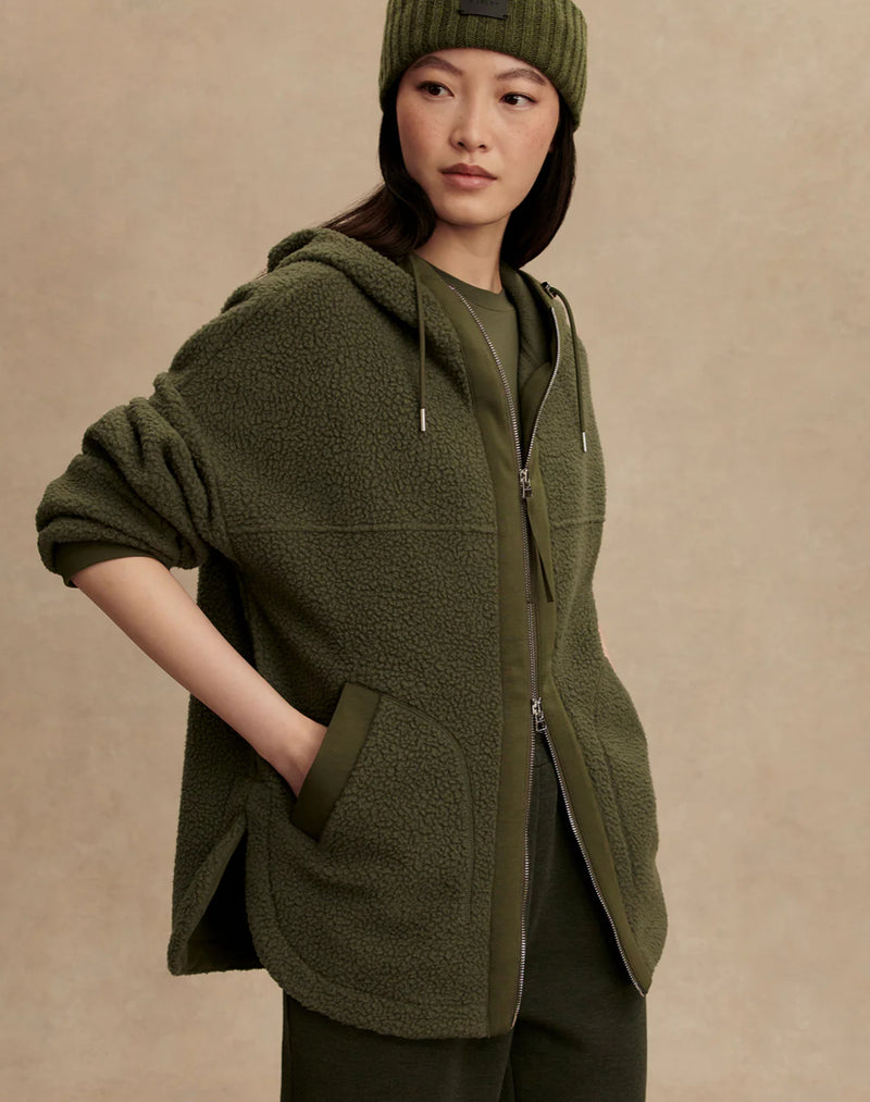Varley Fey Relaxed Fleece - Olive Green
