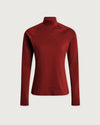 Varley Always Warm Mock Neck Base Layer - Red Dahalia