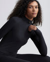 Varley Always Warm Half-Zip Base Layer - Black Marl
