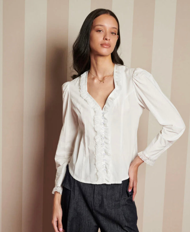 Sister Jane Powdered Ruffle Blouse