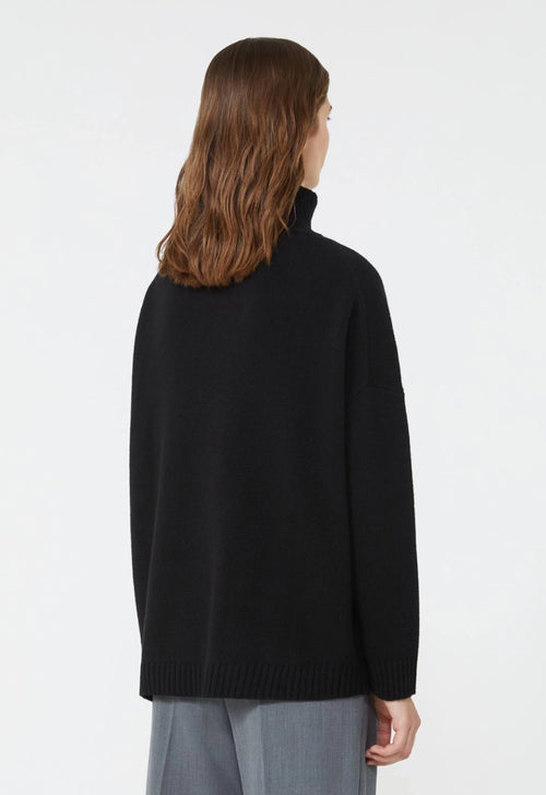Weekend Max Mara Wool Knit Turtleneck Jumper - Black