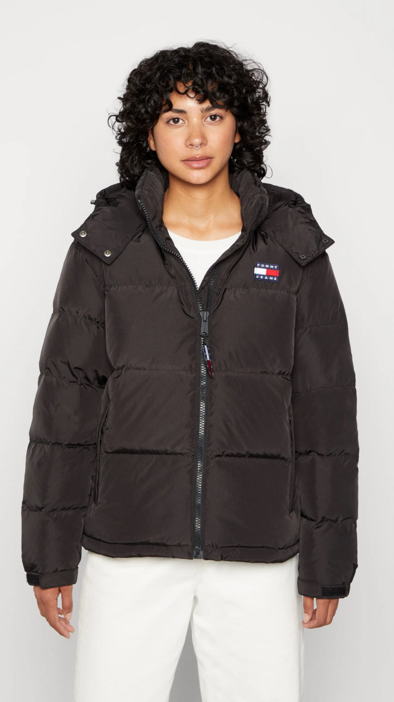 Tommy Hilfiger Alaska Grid Down Jacket - Black