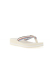 Tommy Hilfiger Wedge Striped Beach Flip flop. - calico