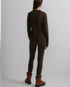 Varley Always Warm Base Layer Legging - Deep Chocolate Marl