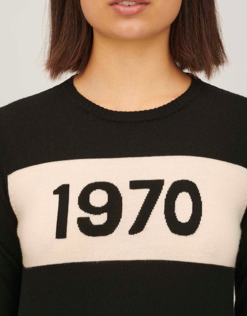 Bella Freud Merino Wool Jumper - Black