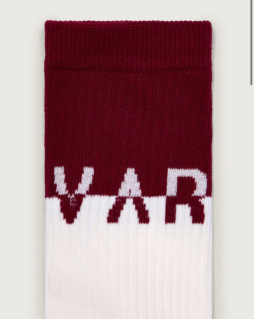 Varley Stellar Colour Block Sock - Red Dahlia