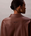 Calvin Klein Faux Leather Shirt