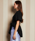Sister Jane Pantry Rose Blouse - Black