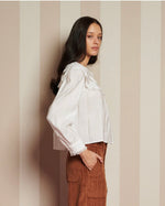 Sister Jane Chamber Ruffle Top
