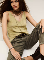 Ba&sh zuani gold top