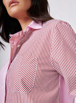 Rag and Bone Pink Multi Stripe Shirt