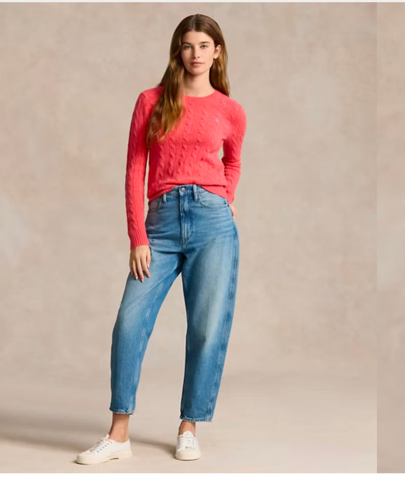 Ralph Lauren classic cable sweater - Coral
