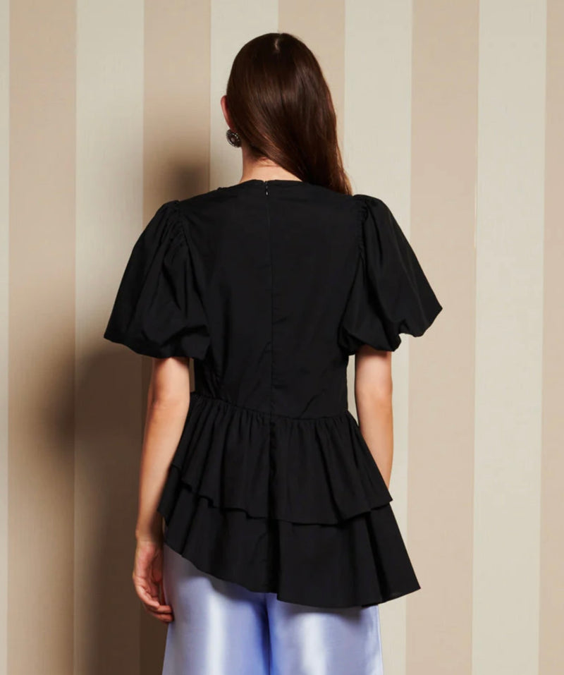 Sister Jane Pantry Rose Blouse - Black