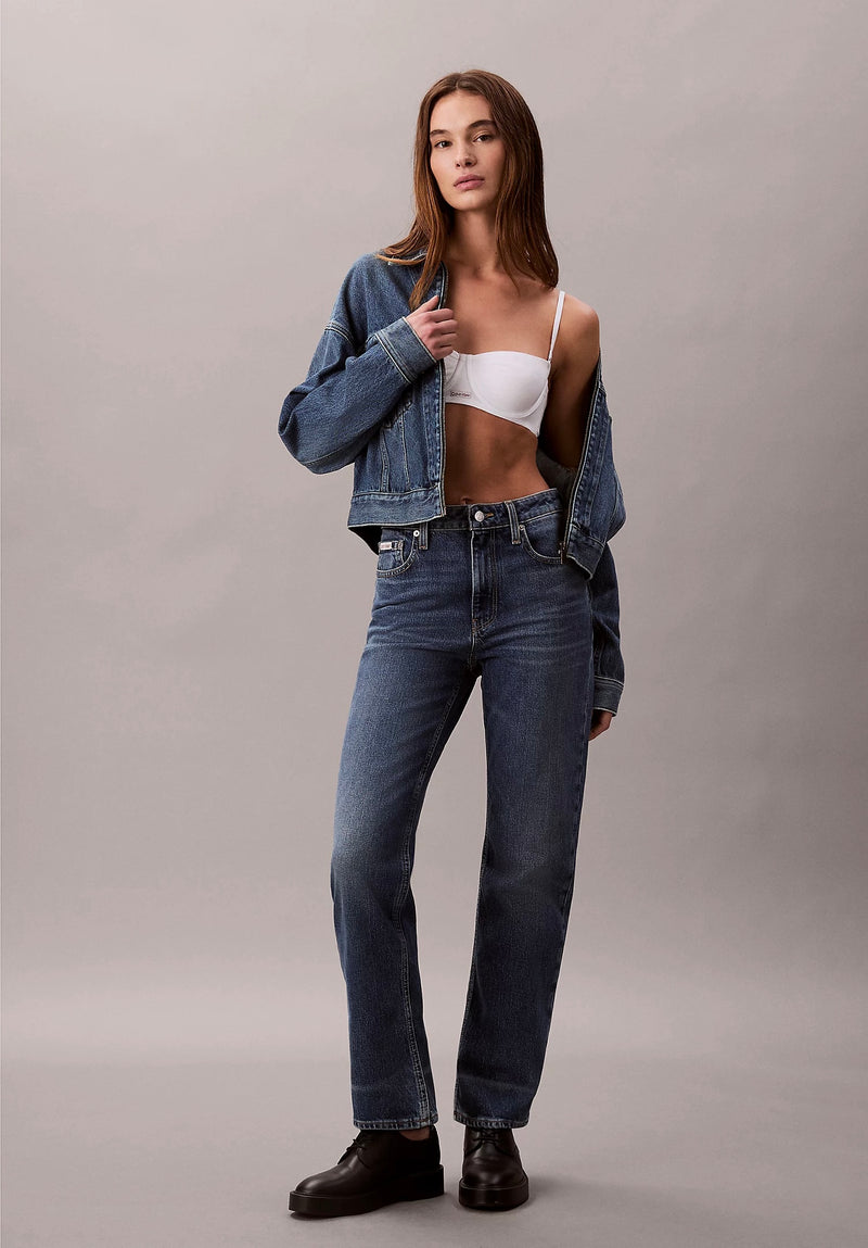 Calvin Klein High Rise Straight Jean