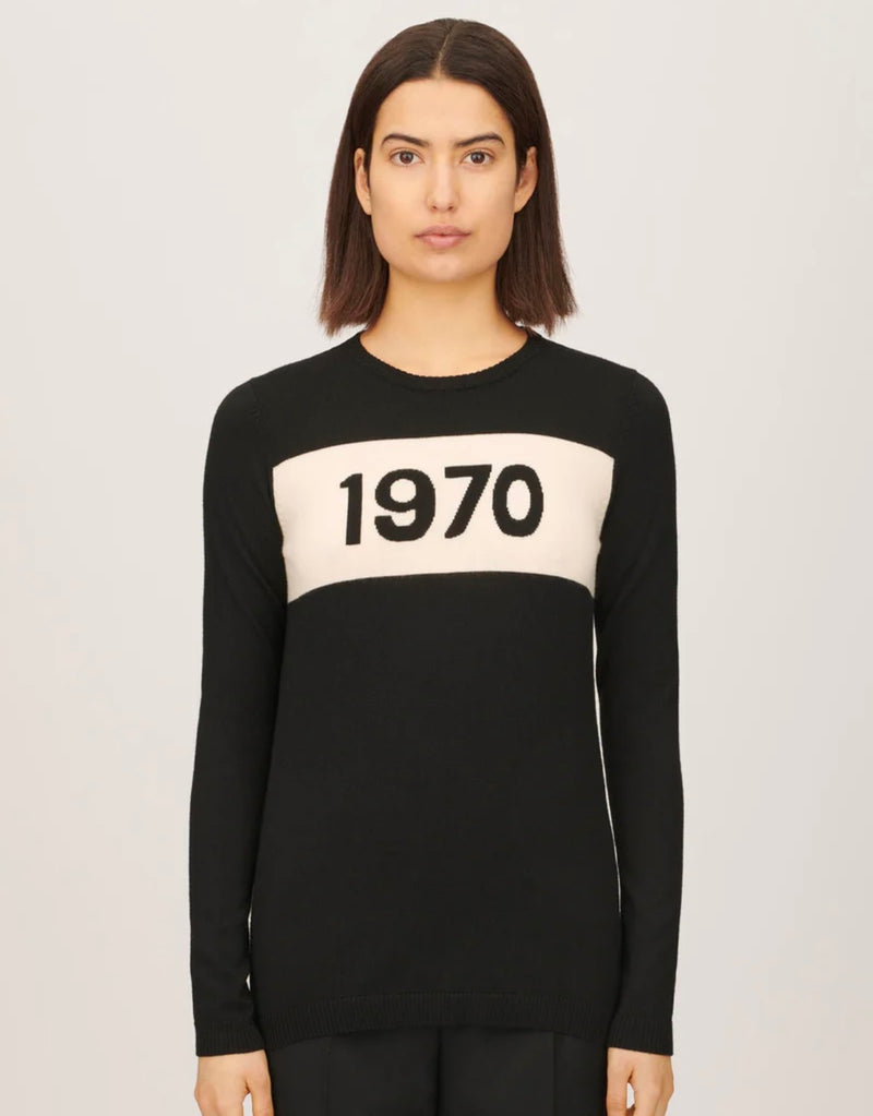 Bella Freud Merino Wool Jumper - Black
