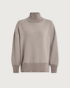 Varley Barker High Neck Sweat - Taupe Marl