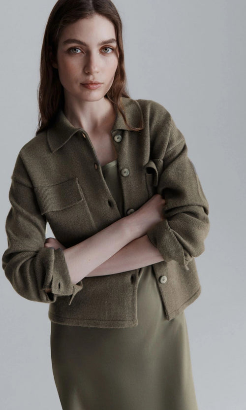 Marella Brenta Cashmere Cardigan - Olive