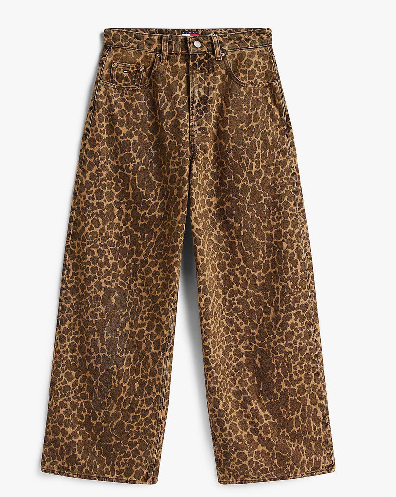Tommy Jeans Charlie Mid Rise Loose Jean - Leopard