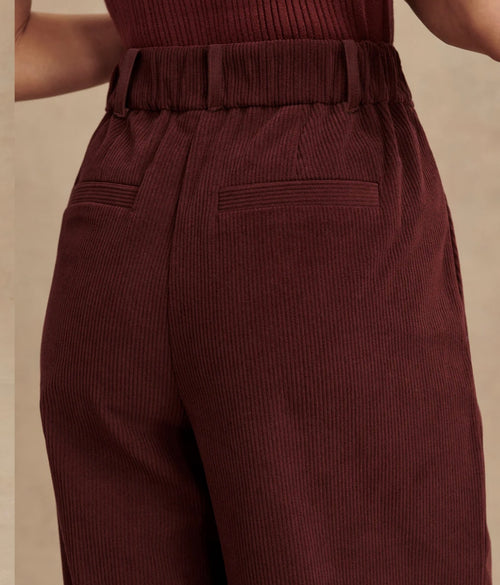 Varley Floris Wide Leg 32 - Burgundy