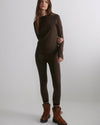 Varley Always Warm Base Layer Legging - Deep Chocolate Marl