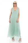 Greek Archaic Kori Maxi Dress - Sea Green