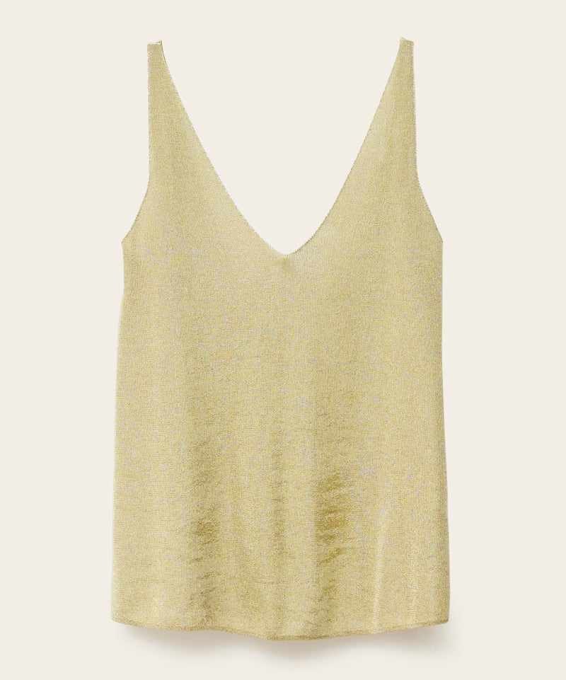 Ba&sh zuani gold top