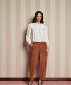 Sister Jane Chamber Ruffle Top