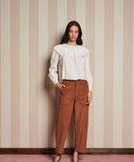 Sister Jane Chamber Ruffle Top