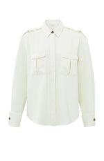 Yaya Cargo Shirt - Ivory White