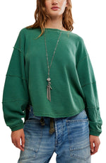 Free People Total Eclipse Tee - Pine Forest