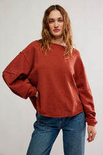Free People Total Eclipse Tee - Spiced Rum