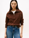 Tommy Hilfiger Soft Wool Cable 1/2 Zip - Brown