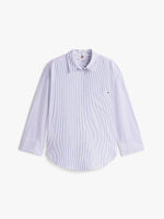Tommy Hilfiger Poplin Modern Shirt - Blue Stripe