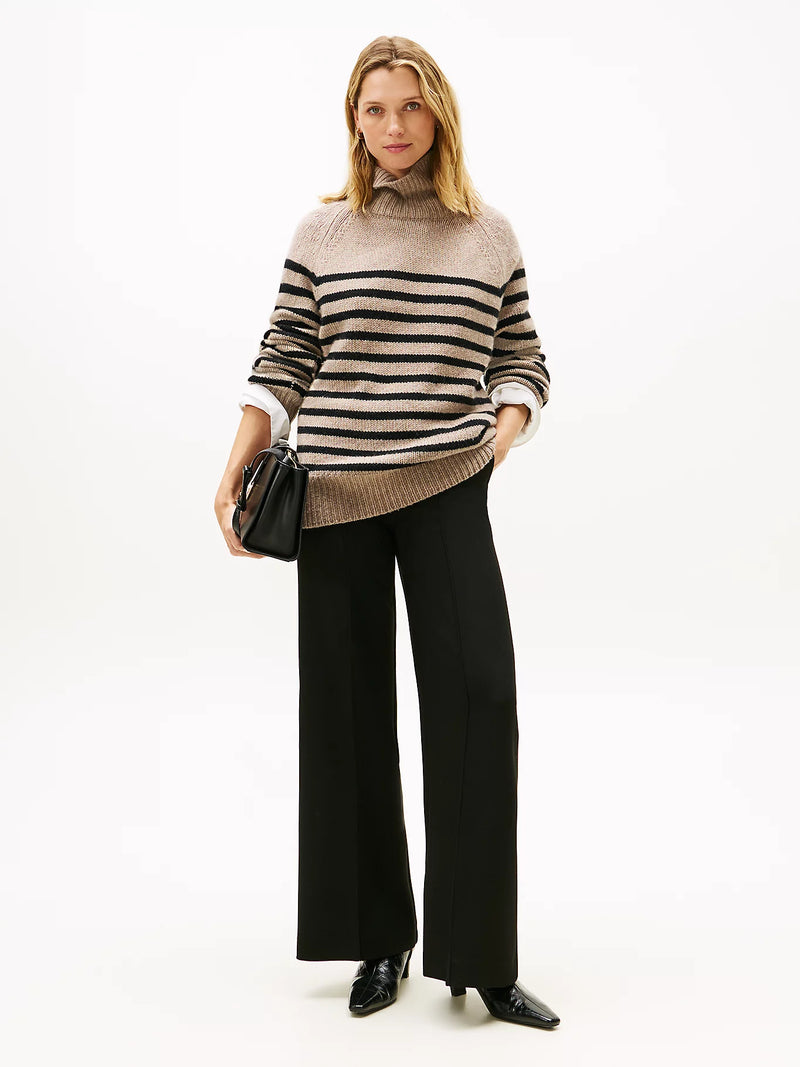 Tommy Hilfiger Punto Wide Leg Pant - Black
