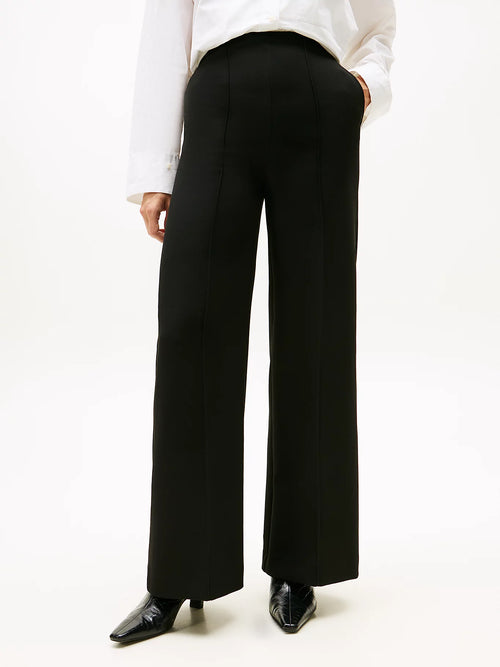Tommy Hilfiger Punto Wide Leg Pant - Black
