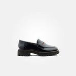 Paul Green suede black/toffee loafer