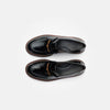 Paul Green suede black/toffee loafer