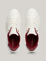 Tommy Hilfiger METAL HARDWARE LEATHER COURT TRAINERS
