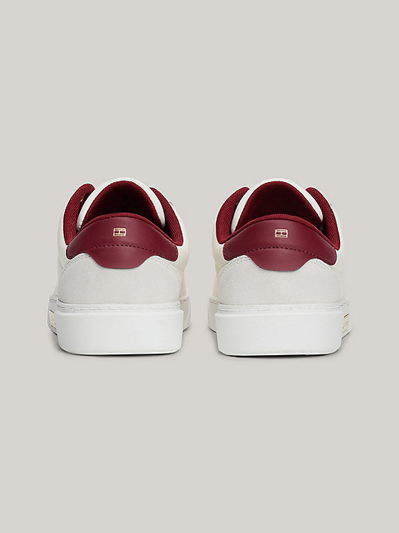 Tommy Hilfiger METAL HARDWARE LEATHER COURT TRAINERS
