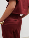 Pretty Lavish Lorah Wide Leg Satin Trouser