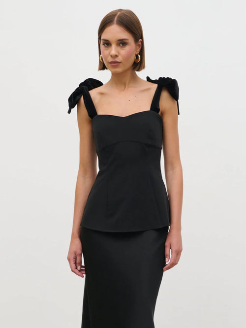 Pretty Lavish Zienna Velvet Bow Corset