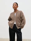 Pretty Lavish Camille Boucle Knit Bomber