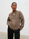 Pretty Lavish Camille Boucle Knit Bomber