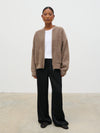 Pretty Lavish Camille Boucle Knit Bomber