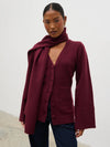 Pretty Lavish Florie Knit Cardigan & Scarf