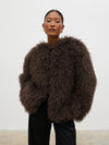 Pretty Lavish Irie Shaggy Short Faux Fur Coat